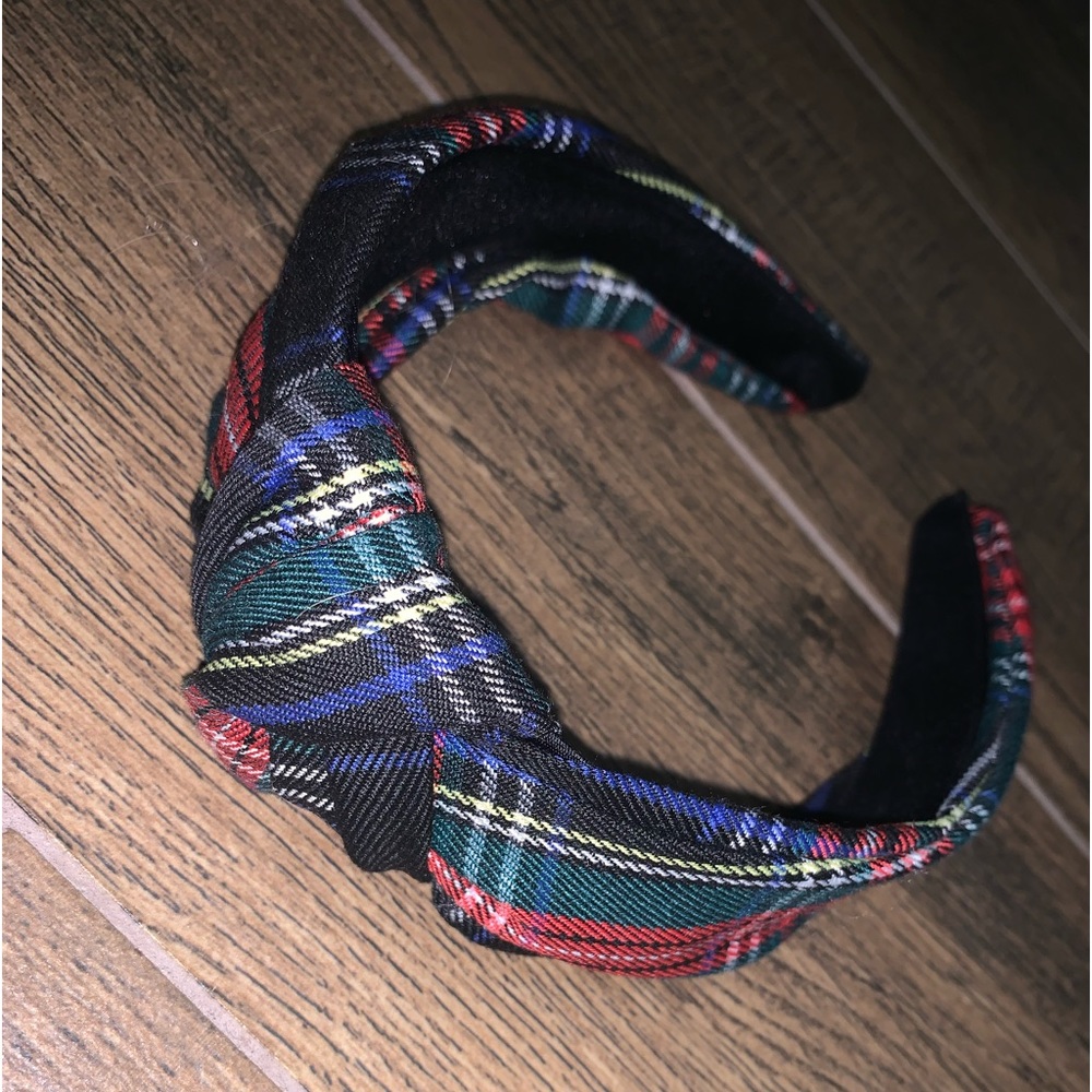 Christmas Plaid Knotted Headband